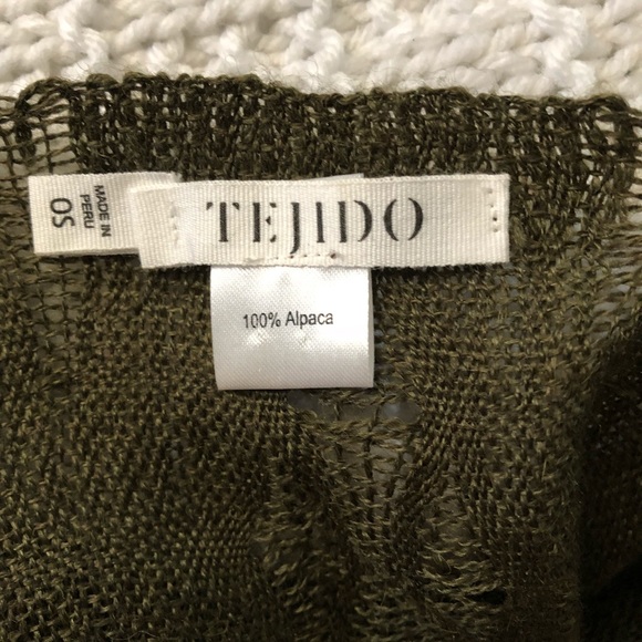 🦋🌻Tejido Alpaca crop handmade shawl !!!🌻🦋 - Picture 4 of 5